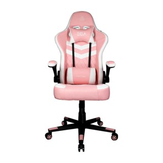 อุปกรณ์สำหรับเกมเมอร์ - GAMING CHAIR (เก้าอี้เกมมิ่ง) EGA TYPE G2 GAMING (WHITE-PINK) (สินค้าต้องประกอบก่อนใช้งาน)