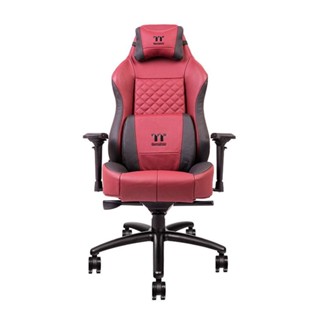 อุปกรณ์สำหรับเกมเมอร์ _ GAMING CHAIR THERMALTAKE GAMING X COMFORT SERIES REAL LEATHER BURGUNDY RED GGC-XCR-BRLFDL-01