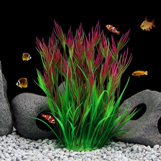 หญ้าน้ำจำลองอุปกรณ์เสริมพลาสติกตู้ปลาปลอม Fish Plant สำหรับ Decorationfish ถังตกแต่งตู้ปลาภูมิทัศน์ Aquarium พลาสติกจำลอ