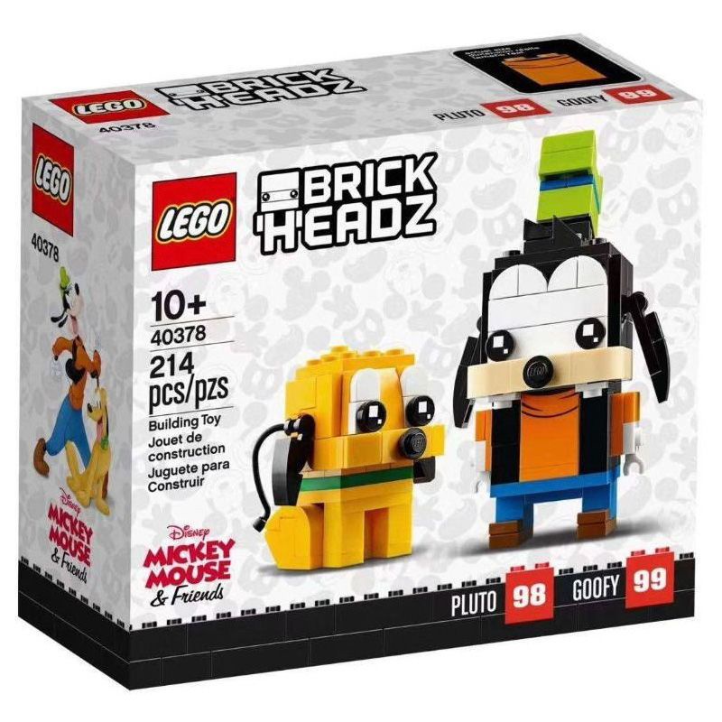 LEGO Brickhead Disney Building Block ของเล่น 40378 Goofy and Pluto