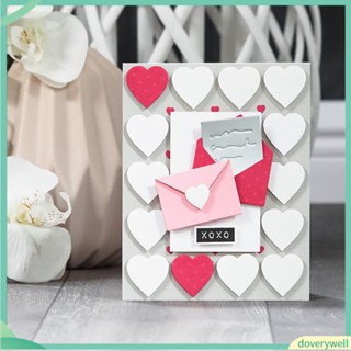 (Doverywell) Love Heart Envelope Cutting Dies DIY Scrapbooking Photo Album Paper Card Stencil