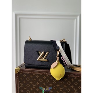 M20680 LV MM twist handbag sling shoulder flap messenger with lemon-shaped charm