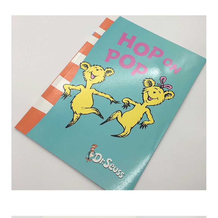 HOP ON POP By Dr Seuss Kids Story Books Baby Learning English for Children เรียนรู้ภาษาอังกฤษของเล่นเพื่อการศึกษา