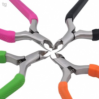 พร้อมส่ง = (h6c) ใหม่ คีมสเตนเลส ร่องเล็บ สีเทา
