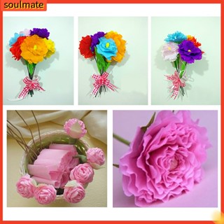 &lt;Soulmate&gt; พับ Origami กระดาษเครป ย่น ดอกไม้ DIY ห่อเด็ก งานฝีมือ จัดหา