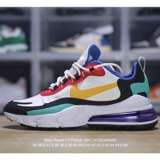 Nike Air Max 270 React Racing Series รองเท้าผ้าใบลําลอง เหมาะกับการวิ่งจ็อกกิ้ง