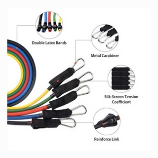 ส่งเร็ว⚡️ excercise resistance bands วงต้านทานชุด ดึงเชือกออกกำลังกายยางยืดวงออกกำลังกายอุปกรณ์ออกกำลังกายโยคะน้ำยางหลอด
