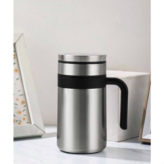 ส่งเร็ว⚡️ brewing mug stainless steel แก้วน้ำกรองชาสแตนเลสรุ่นหูจับ ใช้ใส่เครื่องดื่มได้ทั้งความร้อนและความเย็น คละสี