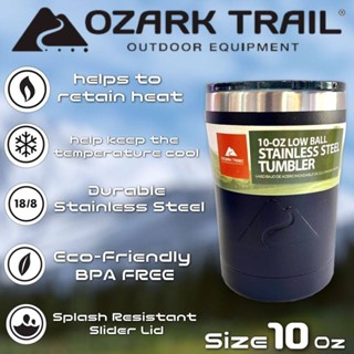 ส่งเร็ว⚡️ Ozark trail low ball 10oz แก้วน้ำสแตนเลสเก็บความเย็น ใช้ใส่ได้ทั้ง ชา,กาแฟ,น้ำอัดลม,น้ำผลไม้,เบียร์,ฯลฯ เป็นสแ