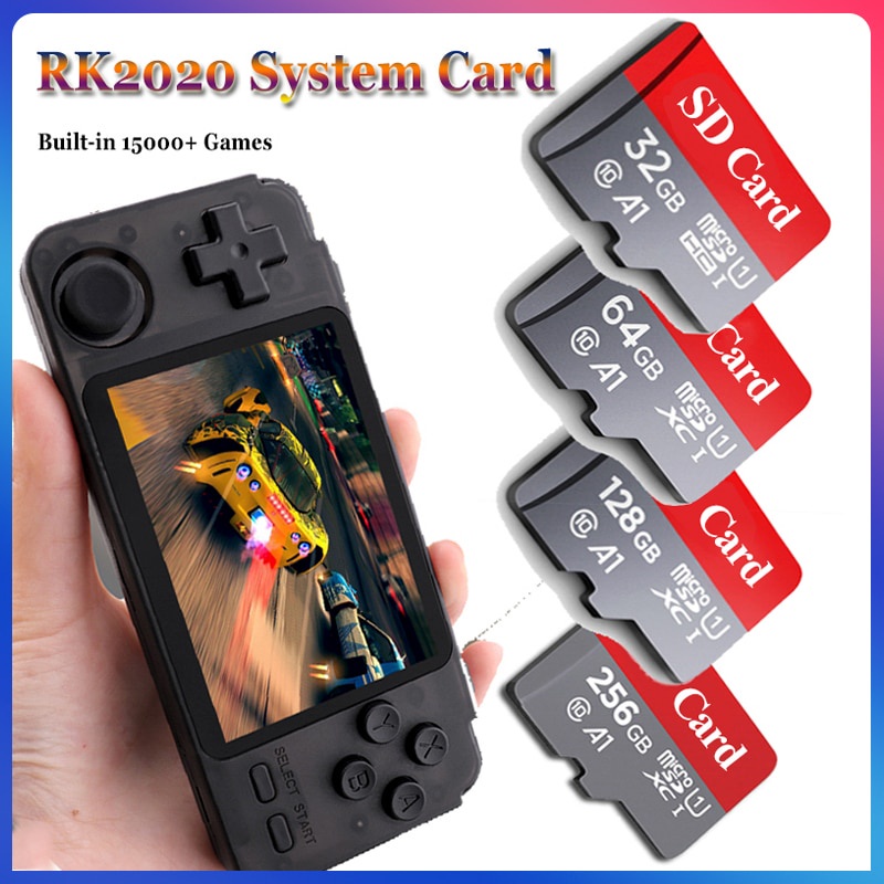 ❤❤❤♥💙RK2020/RK3326/RGB10 System Card Built-in Retro 15000+ Games For N64/PS1/GB/MAME for RK2020 Gam