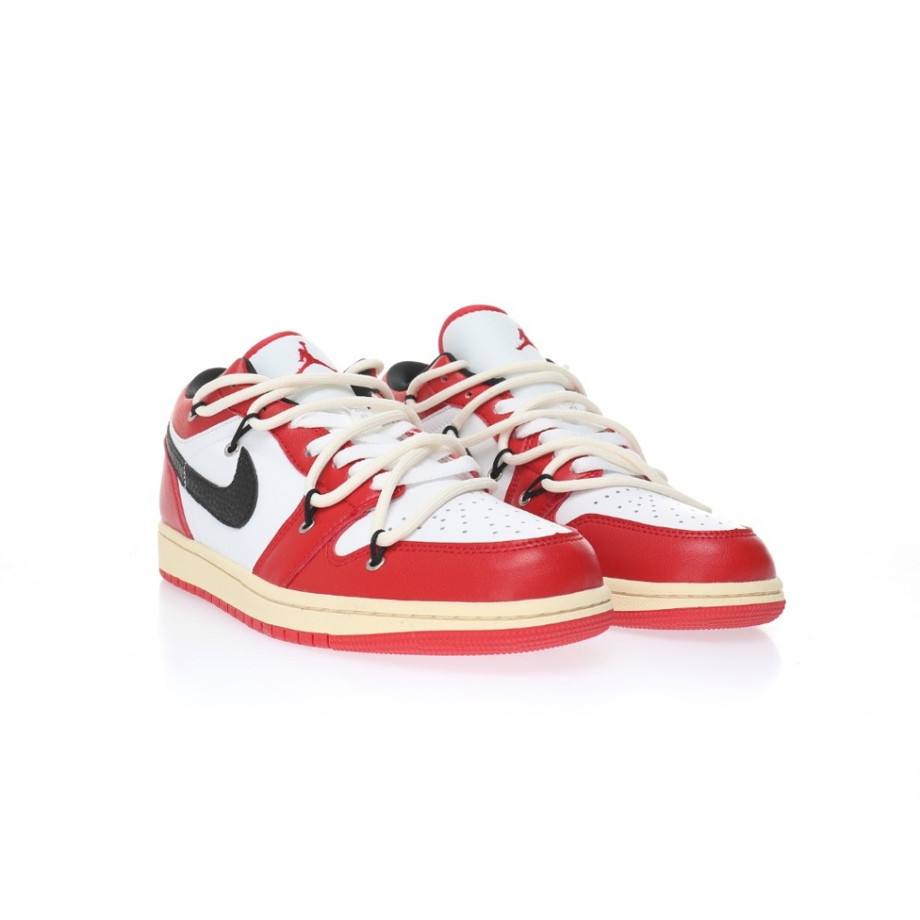 Off-White&Nike Air Jordan 1 Low Chicago AJ1 รองเท้าผ้าใบ