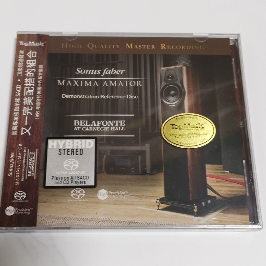 【CD】 Sonus faber Demonstration Reference Disc Belafonte At Carnegie Hall ซีดีใหม่ยังไม่ได้เปิด