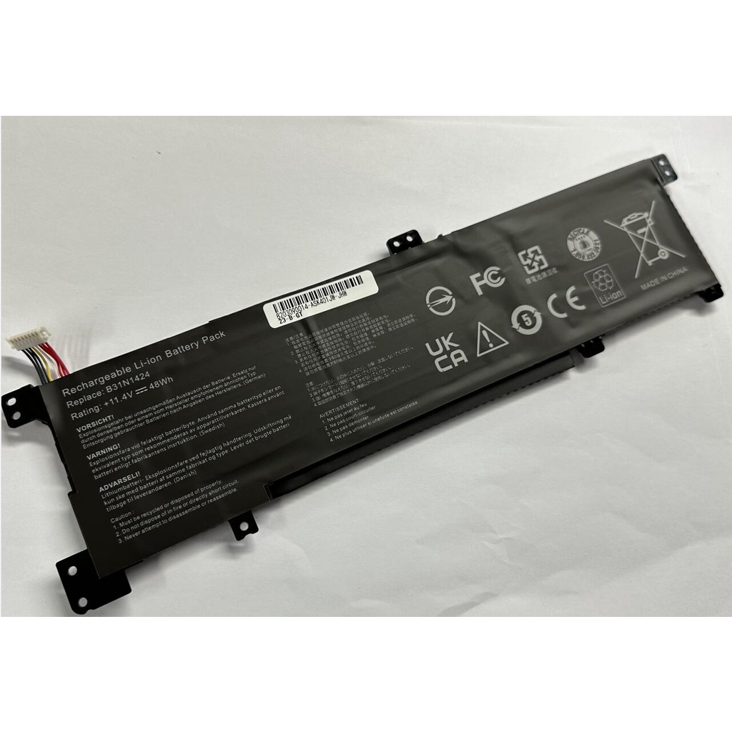 แบตเตอรี่แล็ปท็อป B31N1424สำหรับ Asus K401L A401L K401LB K401LB5010 K401UQ K401LB5500 A400U K401U K401UB 11.4V
