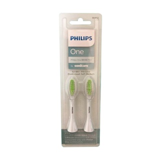 Philips One by Sonicare Replacement Toothbrush Heads BH1022/03 (Pack of 2, Mint Blue)