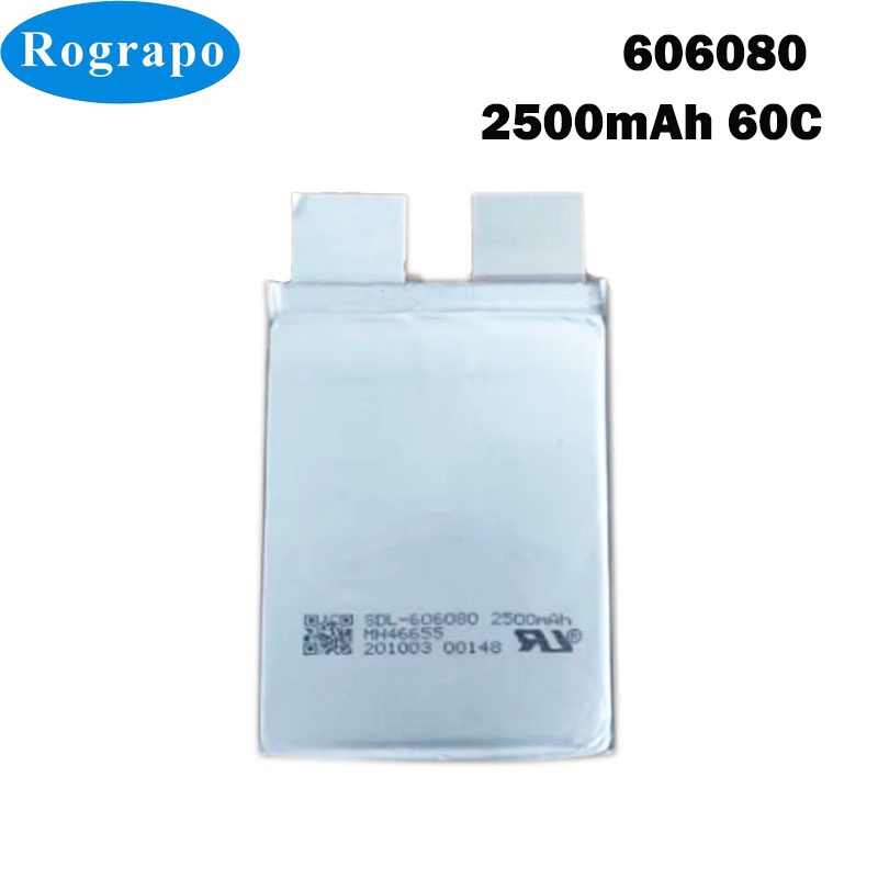 Batería De Polímero De Litio Para Arranque De Coche,Acumulador De Alta Descarga,606080 MAh,60C, 2500