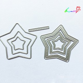 【AG】Pentagram Metal Cutting Dies DIY Scrapbook Paper Cards Album Stencil