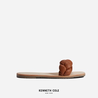 KENNETH COLE รองเท้าแตะผู้หญิง รุ่น NELLIE BRAID สีน้ำตาล ( SAN - KLS203434-901 )