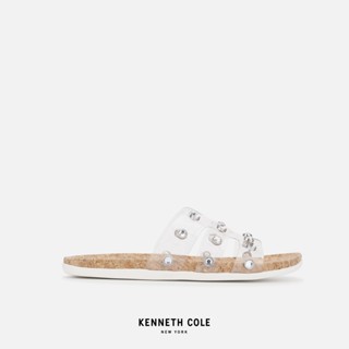 KENNETH COLE รองเท้าแตะผู้หญิง รุ่น SLIM H BAND STUD สีขาว ( SAN - RSRLS2075VY-150 )