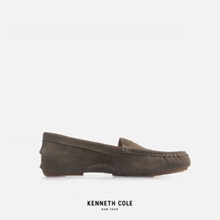 KENNETH COLE รองเท้าส้นแบนผู้หญิง รุ่น MINA DRIVER สีเขียวเข้ม ( FLT - GSF103138-340 )