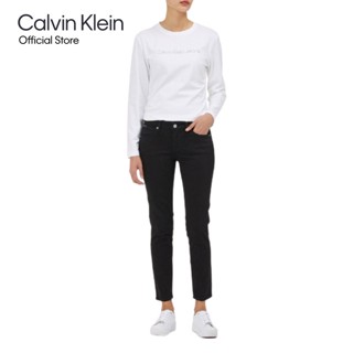 Calvin Klein กางเกงยีนส์ผู้หญิง ทรงเข้ารูป Body รุ่น J219163 1BY - สีดำ