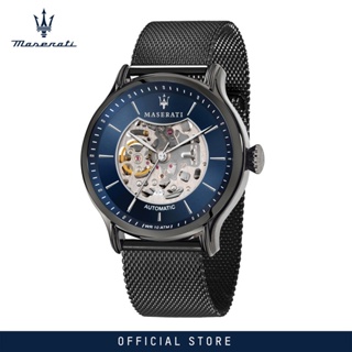 [2 Years Warranty] Maserati Epoca 42mm Blue Skeleton Dial Mens Automatic Watch R8823118002