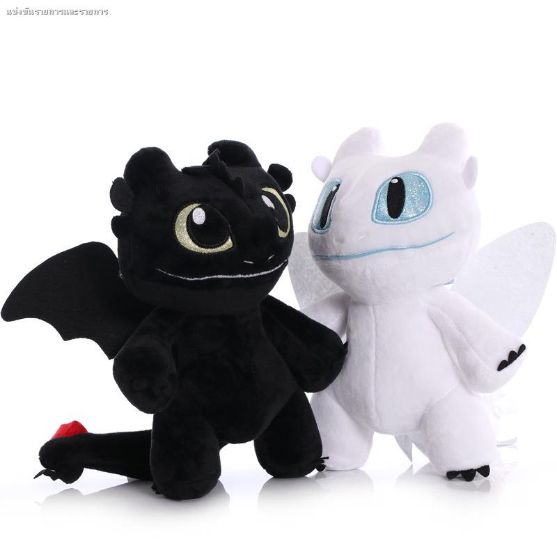  Dreamworks Movie How to Train Your Dragon Plush Toy 22CM Light Fury Toothless Cartoon Doll Toys For Kids Gif