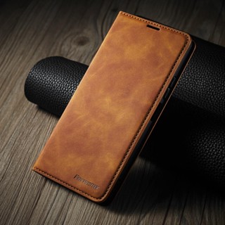 เคสหนัง PU ฝาพับแม่เหล็ก พร้อมช่องใส่บัตร สําหรับ Xiaomi Redmi Note 10 Pro Max 10A 10C 10s 5G