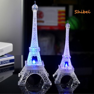 HOT_ Mini EIFFEL LED เปลี่ยนสีไฟกลางคืนบ้านห้องนอนโคมไฟปาร์ตี้