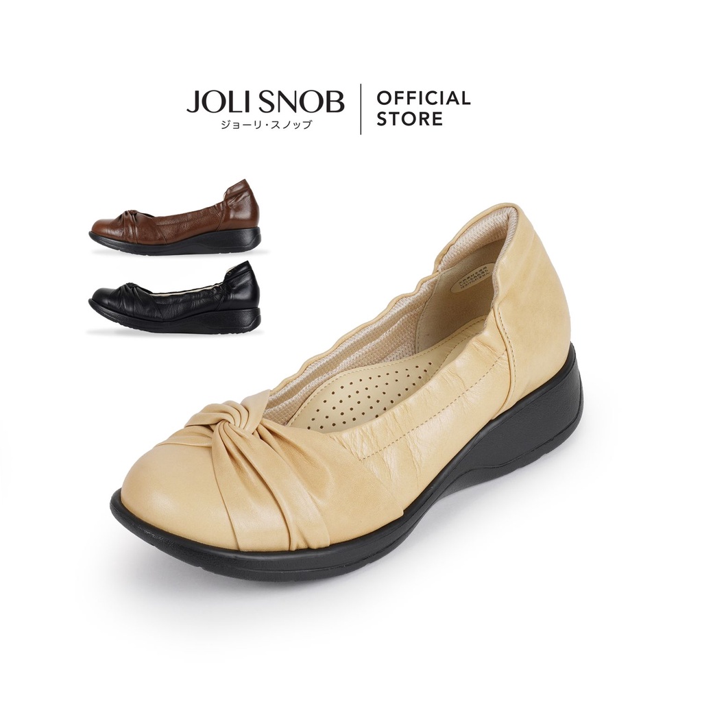 JOLI SNOB | Comfort Flat รองเท้าคัชชู 「 หนังแท้ 」 ส้นแบน ใส่สบาย ผู้หญิง Made in Japan | SR-604