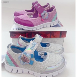 CC&amp;MaMa★ Frozen Children Shoes New Princess Shoes Versatile Casual Shoes Princess Sport Sneaker Kasut. รองเท้าเด็ก