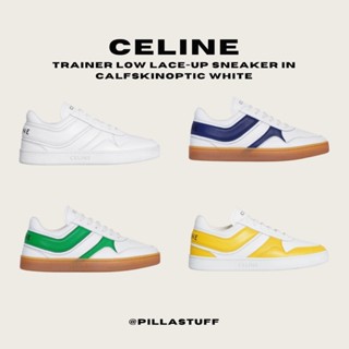 New🔥 Celine trainer low lace-up sneakers รองเท้าผ้าใบซีลีน