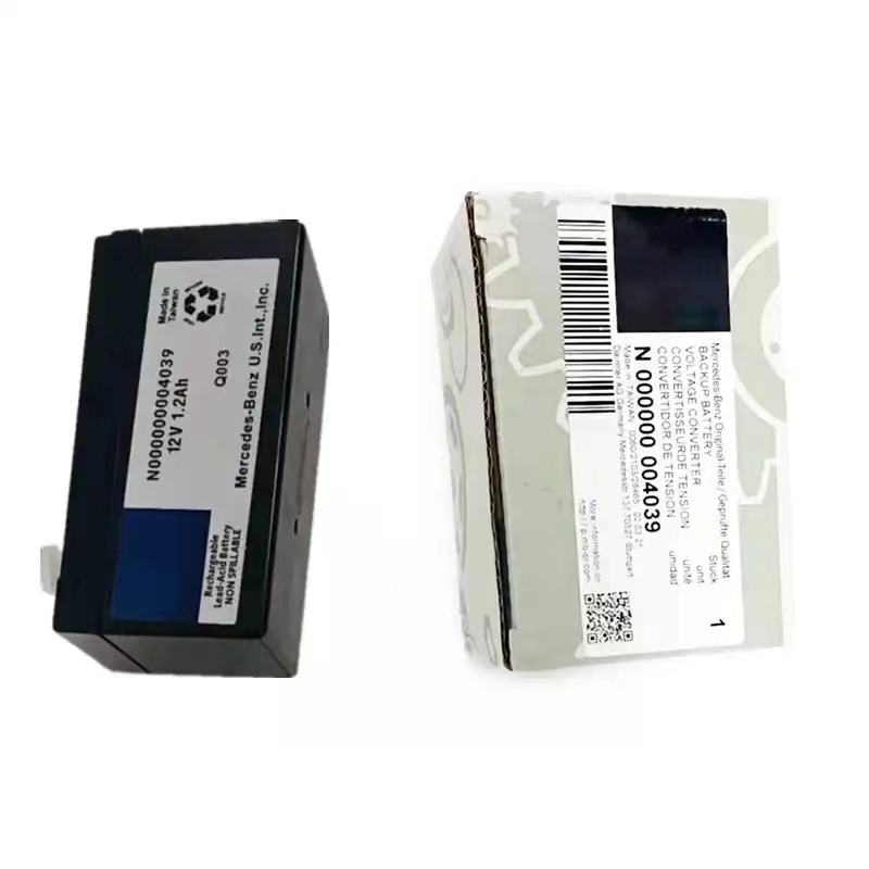 N000000004039 000000004039แบตเตอรี่เสริม12V 1.2Ah พร้อมกล่องเดิมสำหรับ Mercedes Benz CL ML R S-CLASS