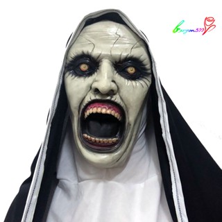 【AG】Halloween Scary Spooky Latex Women Ghost Nun Mouth Mask Party Prank Prop