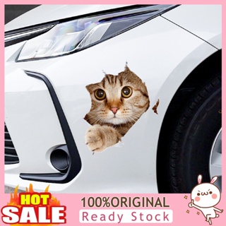 [B_398] Car Sticker Eye-catching 3D Effect Waterproof Funny Animal Decal for Home