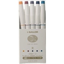 SAILOR SHIKIORI เครื่องทำเครื่องหมาย 5 -COLOR SET 25-5101-003 st3457