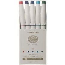 SAILOR SHIKIORI เครื่องทำเครื่องหมาย 5 -COLOR SET 25-5101-004 st3458