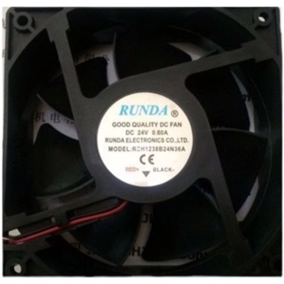 พัดลมระบายความร้อน RUNDA RSH1238B24N36A 0.60A 12 ซม. DC24V