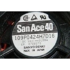 พัดลมระบายความร้อน SANYO 109P0424H7D16 24V 0.08A ขนาด 40*40*15 มม.