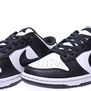 №✉◊NEW Nike Dunk Low Black and white Panda mens womens top leisure board shoes (genuine guarantee fast delivery)