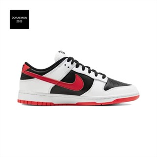 ✹☾AUTHENTIC STORE NIKE SB DUNK RETRO LOW "WHITE/BLACK/RED" UNISEX SKATEBOARD SHOES FD9762-061