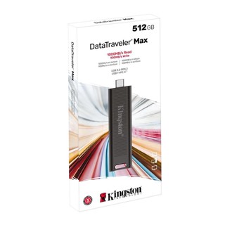 Kingston 512GB DataTraveler MAX USB Type-C Flash Drive - 1000MB/s, DTMAX/512GB