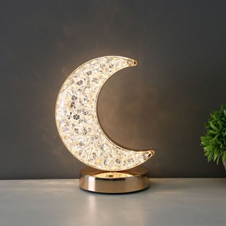 โคมไฟตั้งโต๊ะ Star Moon Shape Simple Modern Touch Switch LED Night Light