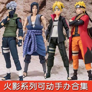 โมเดลตุ๊กตาฟิกเกอร์ Naruto Sasuke Kakashi Uchiha Itachi ของเล่นสําหรับเด็ก