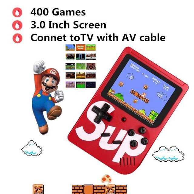 แบบพกพา3นิ้ว Retro Mini Pocket เครื่องเกม400 In 1 Gameboy Gamebox เครื่องเล่นเกมแบบชาร์จไฟได้