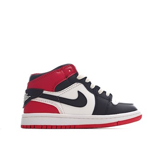 Nike Air Jordan 1 High Top รองเท้าผ้าใบลําลอง สําหรับเด็กผู้ชาย ผู้หญิง