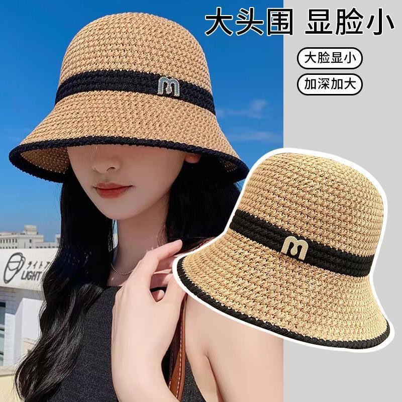 ฺB075 [พร้อมส่งจากไทย] หมวกบักเก็ต ปีกกว้าง สำหรับผู้หญิง