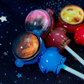 ☬♘นักบินอวกาศ Astronaut Lollipop Star Series ของขวัญขนมเด็กของเล่นอินเทอร์เน็ตคนดังลูกอมมูลค่าสูงเป็นของขวัญ