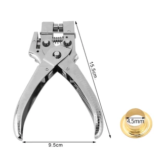 Eyelet Setting Pliers ชุดหมุดย้ำคีมเจาะเข็มขัดหลุมตาไก่เครื่องมือ100Pcs Easyตาไก่คีมติดตั้งกดHollow Grommets