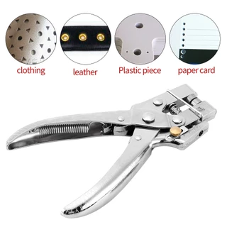 Eyelet Setting Pliers ชุดหมุดย้ำคีมเจาะเข็มขัดหลุมตาไก่เครื่องมือ100Pcs Easyตาไก่คีมติดตั้งกดHollow Grommets