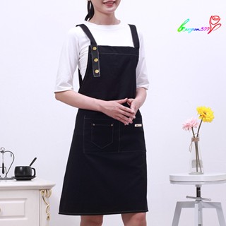 【AG】Adult Apron Breathable Waterproof Cotton Daily Use Men Women Kitchen Apron Housework Supplies